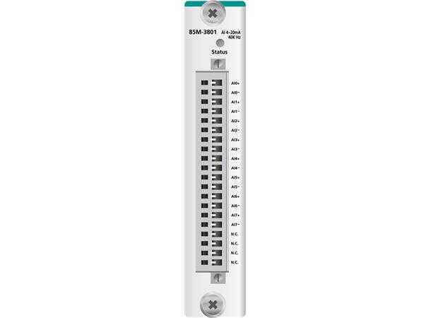 Moxa 85M-3801-T 8 analog inputs, 4 to 20 mA, 40 kHz 
